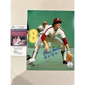 Larry Bowa signed 2x GG autograph Philadelphia Phillies 8x10 photo JSA